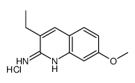 2-Amino-3-ethyl-7-methoxyquinoline hydrochloride结构式