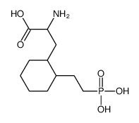 2-amino-3-[2-(2-phosphonoethyl)cyclohexyl]propanoic acid结构式