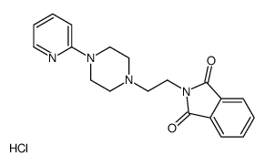 2-[2-(4-pyridin-2-ylpiperazin-1-yl)ethyl]isoindole-1,3-dione,hydrochloride结构式