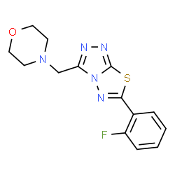6-(2-fluorophenyl)-3-(morpholin-4-ylmethyl)[1,2,4]triazolo[3,4-b][1,3,4]thiadiazole Structure