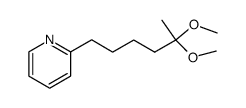 2,2-dimethoxy-6-(2-pyridyl)hexane Structure