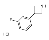 3-(3-FLUOROPHENYL)AZETIDINE HYDROCHLORIDE structure