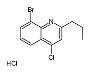 4-Chloro-8-bromo-2-propylquinoline hydrochloride结构式