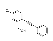 [5-methoxy-2-(2-phenylethynyl)phenyl]methanol结构式