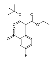 tert-butyl ethyl (4-fluoro-2-nitrophenyl)propanedioate Structure