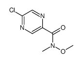 5-Chloro-N-methoxy-N-methyl-2-pyrazinecarboxamide Structure