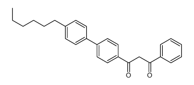 1-[4-(4-hexylphenyl)phenyl]-3-phenylpropane-1,3-dione结构式