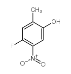 4-FLUORO-6-METHYL-3-NITROPHENOL结构式