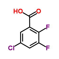 5-Chloro-2,3-difluorobenzoic acid结构式