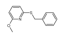 2-(benzylthio)-6-methoxypyridine Structure