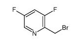 Pyridine, 2-(bromomethyl)-3,5-difluoro- structure