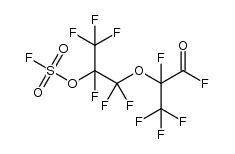 2-(2-fluorosulfonyloxyhexafluoropropoxy)tetrafluoropropionyl fluoride结构式