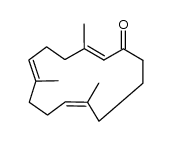 3,7,11-Trimethylcyclotetradeca-2(E),6(E),10(Z)-trienone Structure