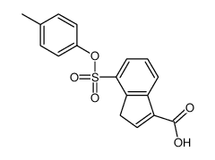 4-(4-methylphenoxy)sulfonyl-3H-indene-1-carboxylic acid结构式