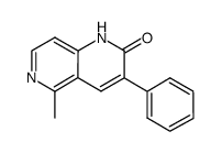 5-methyl-3-phenyl-1,6-naphthyridin-2(1H)-one结构式