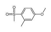 4-methoxy-2-methyl-1-methylsulfonylbenzene结构式