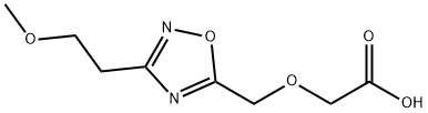 2-{[3-(2-methoxyethyl)-1,2,4-oxadiazol-5-yl]methoxy}acetic acid Structure