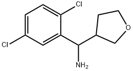 (2,5-dichlorophenyl)(oxolan-3-yl)methanamine结构式