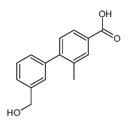 4-[3-(hydroxymethyl)phenyl]-3-methylbenzoic acid Structure