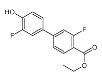 ethyl 2-fluoro-4-(3-fluoro-4-hydroxyphenyl)benzoate Structure