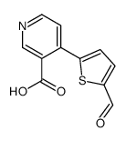 4-(5-formylthiophen-2-yl)pyridine-3-carboxylic acid结构式