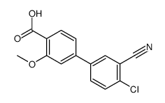 4-(4-chloro-3-cyanophenyl)-2-methoxybenzoic acid结构式
