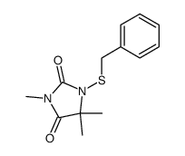 1-(benzylthio)-3,5,5-trimethylimidazolidine-2,4-dione结构式