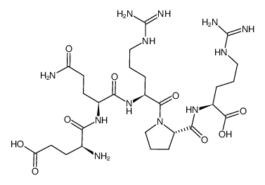 Glu-Gln-Arg-Pro-Arg结构式