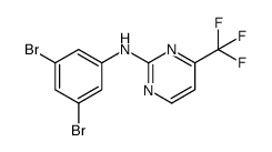 N-(3,5-dibromophenyl)-4-(trifluoromethyl)pyrimidin-2-amine Structure