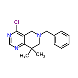 6-Benzyl-4-chloro-8,8-dimethyl-5,6,7,8-tetrahydropyrido[4,3-d]pyrimidine Structure