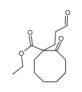 ethyl 2-oxo-1-(3-oxopropyl)cyclooctane-1-carboxylate Structure