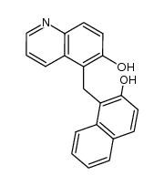 1-[(6-hydroxy-5-quinolinyl)methyl]-2-naphthol Structure