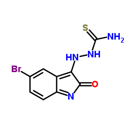 5-BROMOISATIN, 3-THIOSEMICARBAZIDE结构式