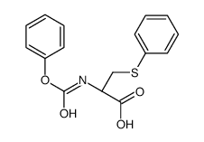 N-(Phenoxycarbonyl)-S-phenyl-L-cysteine结构式