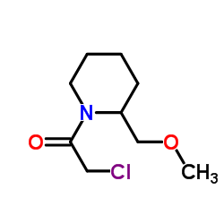 2-Chloro-1-(2-MethoxyMethyl-piperidin-1-yl)-ethanone结构式
