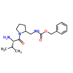 Benzyl {[1-(L-valyl)-2-pyrrolidinyl]methyl}carbamate Structure