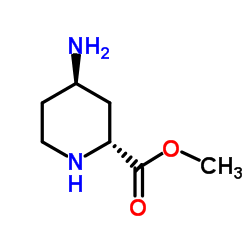 Methyl (2R,4R)-4-amino-2-piperidinecarboxylate Structure