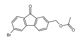 3-bromo-7-acetoxymethyl-9-fluorenone结构式