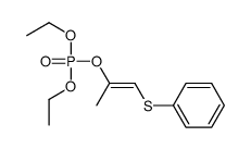 diethyl 1-phenylsulfanylprop-1-en-2-yl phosphate结构式