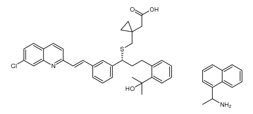 montelukast 1-(1-naphthyl)ethylamine salt结构式