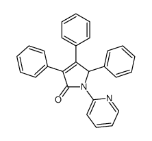 2,3,4-triphenyl-1-pyridin-2-yl-2H-pyrrol-5-one Structure