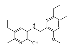 5-ethyl-3-[(6-ethyl-3-methoxy-5-methylpyridin-2-yl)methylamino]-6-methyl-1H-pyridin-2-one Structure