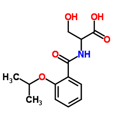 3-HYDROXY-2-(2-ISOPROPOXY-BENZOYLAMINO)-PROPIONIC ACID结构式
