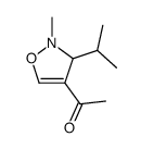 Ethanone, 1-[2,3-dihydro-2-methyl-3-(1-methylethyl)-4-isoxazolyl]- (9CI) structure