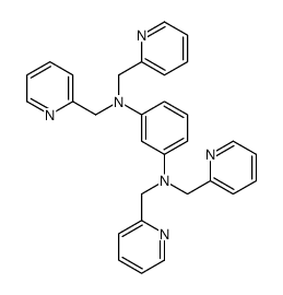 1-N,1-N,3-N,3-N-tetrakis(pyridin-2-ylmethyl)benzene-1,3-diamine Structure