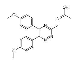 N-[[5,6-bis(4-methoxyphenyl)-1,2,4-triazin-3-yl]methyl]acetamide结构式