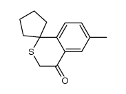 6'-methylspiro[cyclopentane-1,1'-isothiochroman]-4'-one结构式