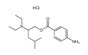 4-amino-benzoic acid-(2-diethylamino-4-methyl-pentylester), hydrochloride Structure