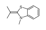 Benzothiazoline, 2-isopropylidene-3-methyl- Structure