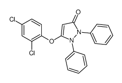 5-(2,4-dichlorophenoxy)-1,2-diphenylpyrazol-3-one Structure